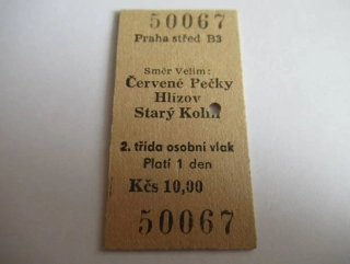 Praha střed B3 - směr Velim: Červené Pečky - Hlízov - Starý Kolín 