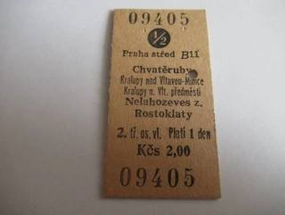 Praha střed B11 - Chvatěruby - Kralupy nad Vltavou-Minice - Kralupy nad Vltavou předměstí - Nelahozeves - Rostoklaty