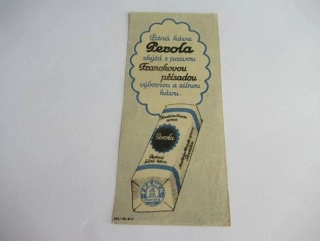 Historická reklamní účtenka Perola – Žitná káva s Franckovou přísadou (30. léta)