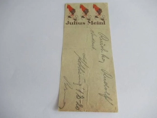 Účet -  podnik Julius Meinl