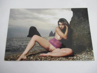 Ženský akt - Krásná dívka - Fotografie cca 19,5 x 12,5 cm