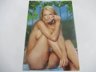 Ženský akt - Krásná dívka - Fotografie cca 19 x 12.5 cm