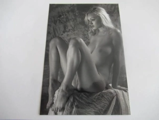 Ženský akt - Krásná dívka - Fotografie cca 18,5 x 12.5 cm