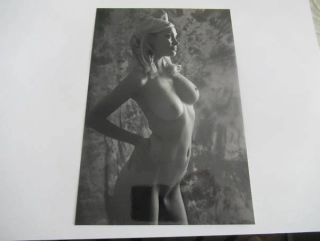 Ženský akt - Krásná dívka - Fotografie cca 18,5 x 12,5 cm