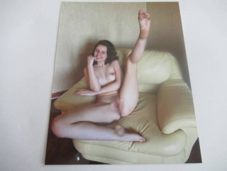 Ženský akt - Krásná dívka - Fotografie cca 16 x 12,5 cm
