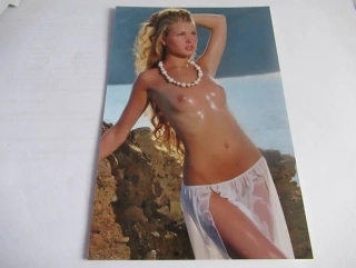 Ženský akt - Krásná dívka - Fotografie cca 19 x 12.5 cm