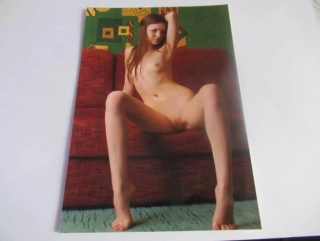 Ženský akt - Krásná dívka - Fotografie cca 18,5 x 12,5 cm