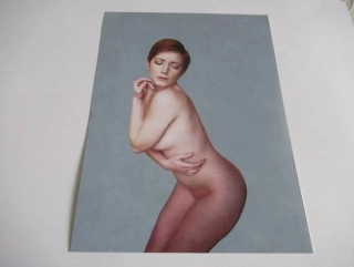 Ženský akt - Krásná dívka - Fotografie cca 17 x 12,5 cm