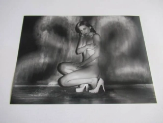 Ženský akt - Krásná dívka - Fotografie cca 17,5 x 12,5 cm
