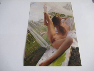 Ženský akt - Krásná dívka - Fotografie cca 18 x 12,5 cm
