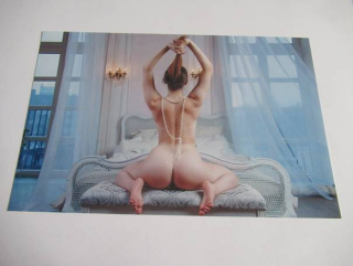 Ženský akt - Krásná dívka - Fotografie cca 19,5 x 12,5 cm