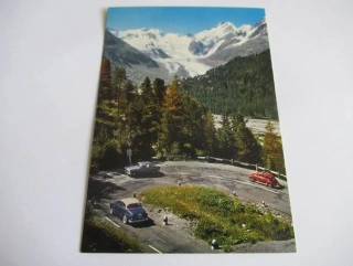 Piz Bernina, Boval und Morteratschgletscher - Švýcarsko