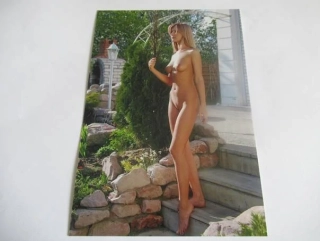 Ženský akt - Krásná dívka - Fotografie cca 18 x 12,5 cm