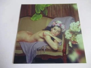Ženský akt - Krásná dívka - Fotografie cca 12,5 x 12,5 cm