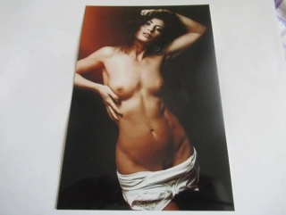 Ženský akt - Krásná dívka - Fotografie cca 19 x 12.5 cm