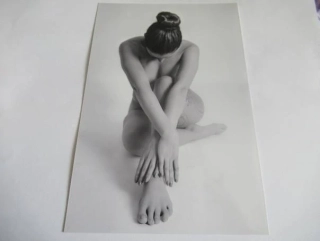 Ženský akt - Krásná dívka - Fotografie cca 19 x 12.5 cm