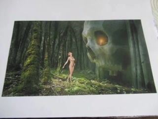 Ženský akt - Krásná dívka - Fotografie cca 22 x 12,5 cm