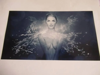 Ženský akt - Krásná dívka - Fotografie cca 22 x 12,5 cm