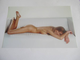 Ženský akt - Krásná dívka - Fotografie cca 19 x 12.5 cm