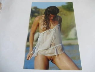 Ženský akt - Krásná dívka - Fotografie cca 19 x 12.5 cm