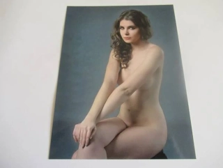 Ženský akt - Krásná dívka - Fotografie cca 16,5 x 12,5 cm