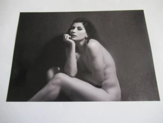 Ženský akt - Krásná dívka - Fotografie cca 18,5 x 12,5 cm