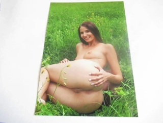 Ženský akt - Krásná dívka - Fotografie cca 18 x 12,5 cm