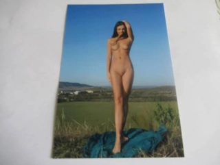 Ženský akt - Krásná dívka - Fotografie cca 18,5 x 12,5 cm