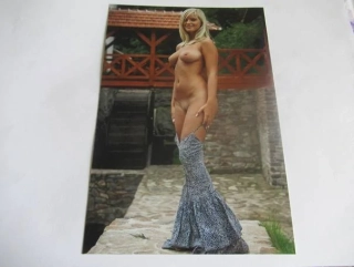 Ženský akt - Krásná dívka - Fotografie cca 18,5 x 12,5 cm