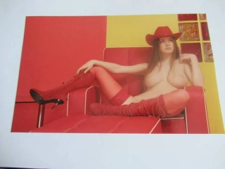 Ženský akt - Krásná dívka - Fotografie cca 20 x 12,5 cm