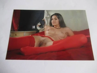 Ženský akt - Krásná dívka - Fotografie cca 19 x 12.5 cm