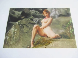 Ženský akt - Krásná dívka - Fotografie cca 19,5 x 12,5 cm