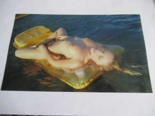 Ženský akt - Krásná dívka - Fotografie cca 21 x 12,5 cm