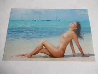 Ženský akt - Krásná dívka - Fotografie cca 19,5 x 12,5 cm