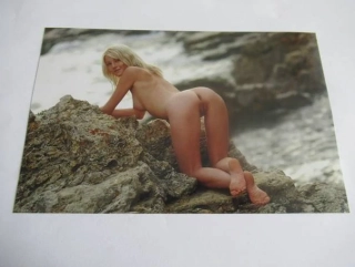 Ženský akt - Krásná dívka - Fotografie cca 19,5 x 12,5 cm