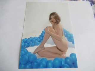 Ženský akt - Krásná dívka - Fotografie cca 18,5 x 12,5 cm