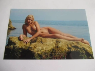 Ženský akt - Krásná dívka - Fotografie cca 19,5 x 12,5 cm