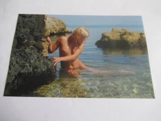 Ženský akt - Krásná dívka - Fotografie cca 19,5 x 12,5 cm