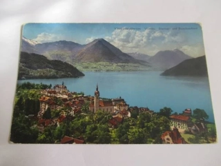 Vierwaldstättersee, Vitznau. Stanser - und Buochserhorn - Švýcarsko