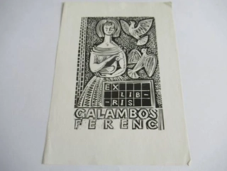 Originální velký dřevoryt 14,5 x 10,5 cm – Galambos Ferenc (1965) – Józef Szuszkiewicz