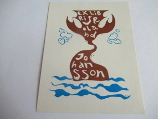 Originální exlibris 10 x 8 cm – Johan Johansson / Krajina (1967) – Semjon G. Ivenskij