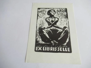 Originální velký linoryt 15 x 10,5 cm – Andreas Selle – Walter Eberhard Loch