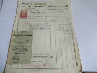 Nový Bydžov - H. Bergmann, syn a spol - Společnost pro výrobu usní a koženého zboží - 1940
