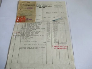 Praha - Zikmund Reach nást. -  Nejstarší a největší tovární sklad veškerých potřeb pro průmysl obuvnický - 1941