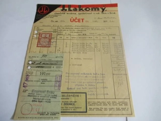 Brno - J. Lakomý - chemická továrna - 1941