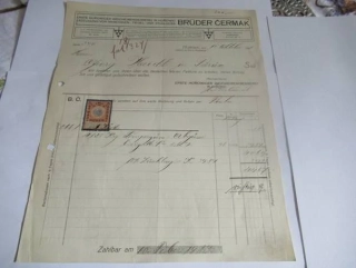 Hořovice - Brüder Čermák - Slévárna měkké litiny, výroba strojů, kelímků a ocelových odlitků - 1912