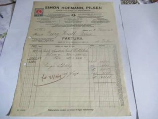 Pilsen - Plzeň - Simon Hofmann - Sklad veškerého železného a ocelového zboží - 1912