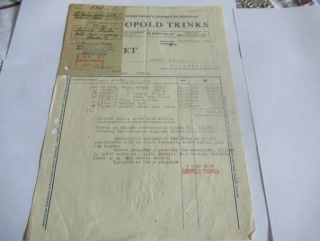 Praha - leopold Trinks - Velkoobchod kůžemi a přípravami - 1941