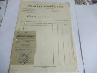 Brno - Löw-Beer & Weinreb - Velkoobchod kožemi - 1940