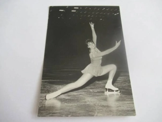 Regina Heitzerová - Rakousko - Zlatá medaile v soutěži žen - Mistrovství Evropy v krasobruslení Moskva 1965
